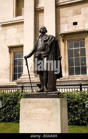 Eine Statue des ersten Präsidenten der Vereinigten Staaten von Amerika, George Washington. Stockfoto