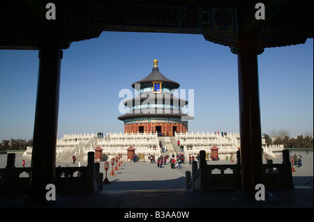 China, Peking, Himmelstempel, Halle der Gebete für gute Ernten (b.1420) Stockfoto