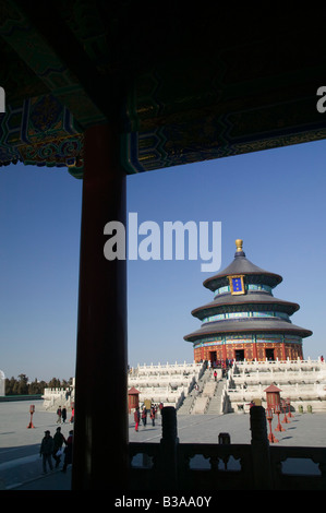 China, Peking, Himmelstempel, Halle der Gebete für gute Ernten (b.1420) Stockfoto