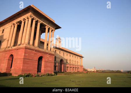 Sekretariat Gebäude, Rajpath, Raisina Hill, New Delhi, Indien Stockfoto