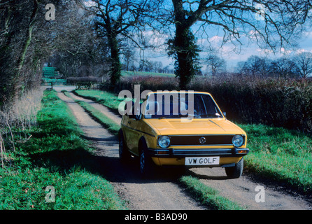 Volkswagen Golf Mk1 GLi Cabrio des Jahres 1983. Stockfoto