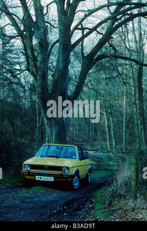 Volkswagen Golf Mk1 GLi Cabrio des Jahres 1983. Stockfoto