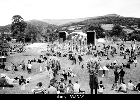 MainStage auf der Greenman Festival 2008 Glanusk Park Brecon Beacons Wales U K Stockfoto