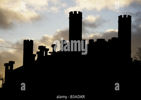 Stadt von Derby, England. Sir Francis Goodwin entworfen neugotischen Architektur St. Johannes Evangelist-Kirche. Stockfoto