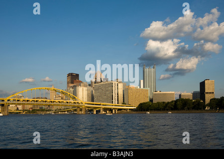 Panorama der Skyline von Pittsburgh Pennsylvania Stockfoto