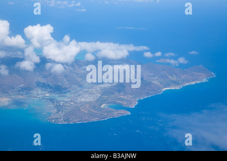 Hanauma Bay Antenne Oahu Hawaii USA Stockfoto