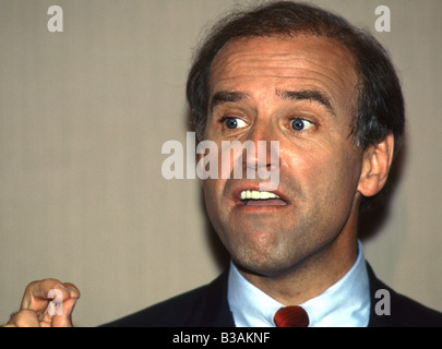 U S Senator aus Delaware Joseph Biden Kampagnen für die demokratische Nominierung für das Präsidentenamt im Jahr 1987 Stockfoto