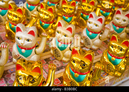 Maneki Neko - glückliche Katze Stockfoto