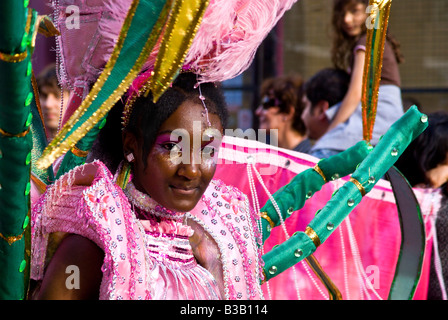 LONDON - AUGUST 2008. Notting Hill Carnival. Stockfoto