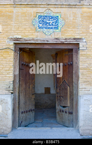 Eingang zu den Arg in Shiraz, Iran Stockfoto