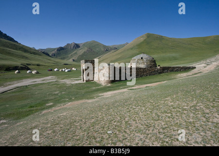 Tash Rabat Carivanserai in Kirgisistan Stockfoto