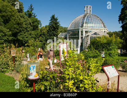 Conservatoire Et Jardin Botaniques in Genf Stockfoto