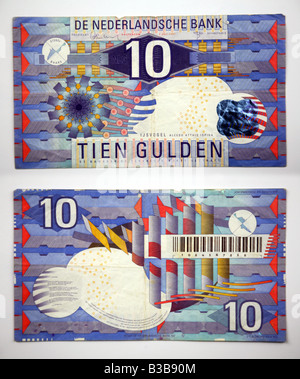 Banknoten von Holland Niederlande den Gulden niederländische gulden Stockfoto