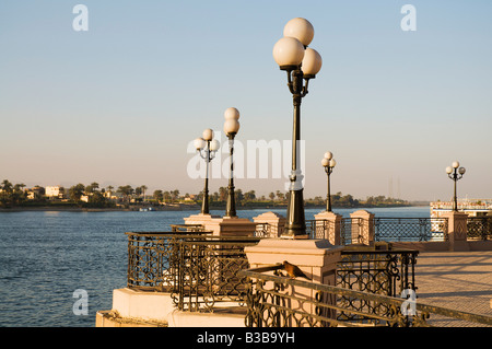 Nile River Waterfront, Luxor, Ägypten Stockfoto