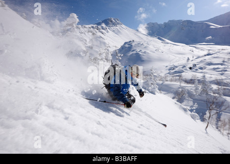 Telemarken, Furano, Hokkaido, Japan Stockfoto