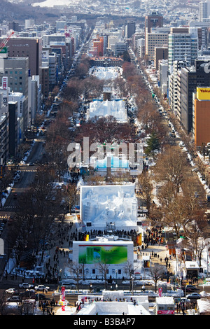 Sapporo Snow Festival, Odori Park Sapporo, Hokkaido, Japan Stockfoto