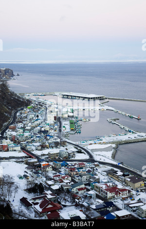 Fischerei Hafen Rausu, Shiretoko-Halbinsel, Hokkaido, Japan Stockfoto