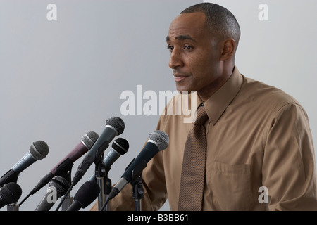 Mann geben Rede Stockfoto