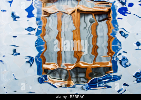 Glas, Fenster, Casa Batllo, Barcelona, Katalonien, Spanien Stockfoto