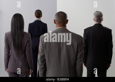 Rückseiten der Geschäftsleute Stockfoto