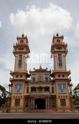 Cao Dai Tempel in Tay Ninh, Vietnam Stockfoto