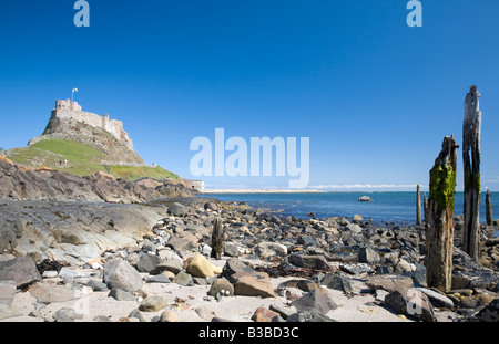 Lindisfarne Schloß, Holy Island, Northumberland Stockfoto