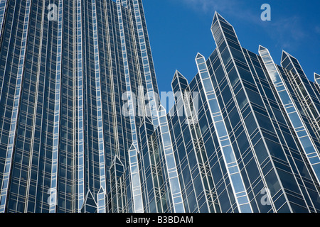 PPG Platz Glas und Stahl Marvel von Philip Johnson Pittsburgh Pennsylvania Stockfoto