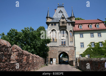 Eingang zur Albrechtsburg Meissen schloss Deutschland Juni 2008 Stockfoto