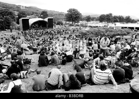 Hauptbühne auf der Greenman Festival 2008 Glanusk Park Brecon Beacons Wales U K Stockfoto