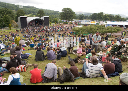 MainStage auf der Greenman Festival 2008 Glanusk Park Brecon Beacons Wales U K Stockfoto