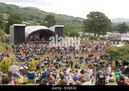 MainStage auf der Greenman Festival 2008 Glanusk Park Brecon Beacons Wales U K Stockfoto