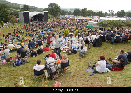 Hauptbühne auf der Greenman Festival 2008 Glanusk Park Brecon Beacons Wales U K Stockfoto