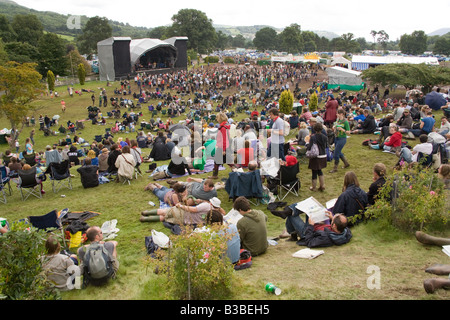 MainStage auf der Greenman Festival 2008 Glanusk Park Brecon Beacons Wales U K Stockfoto