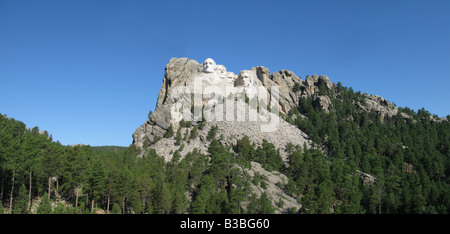 Das Mount Rushmore National Memorial befindet sich in der Nähe von Keystone, South Dakotam Vereinigte Staaten.  Ein sehr beliebtes Touristenziel. Stockfoto