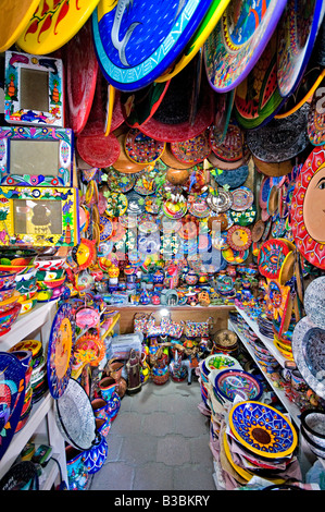 ZIHUATANEJO, Mexiko - das lokale Handwerk Märkte in Zihuatanejo, Mexiko. Stockfoto