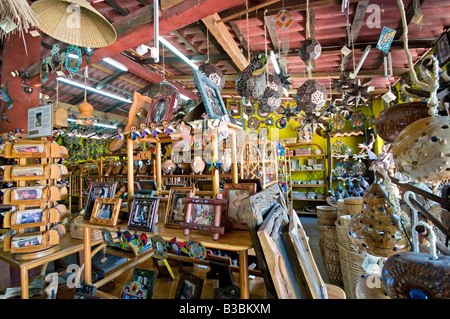 ZIHUATANEJO, Mexiko - das lokale Handwerk Märkte in Zihuatanejo, Mexiko. Stockfoto