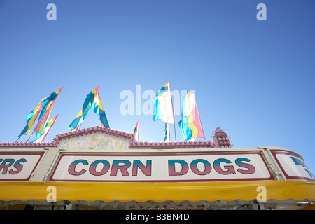 Mais-Dog-Stand am Jahrmarkt Ancaster, Ancaster, Ontario, Kanada Stockfoto