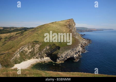 Der Purbeck Küste östlich von Worbarrow Bay, Teil des Dorset Jurassic Coast Stockfoto