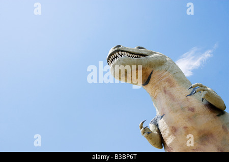 Nahaufnahme der Cabazon Dinosaurier, Cabazon, Kalifornien, USA Stockfoto