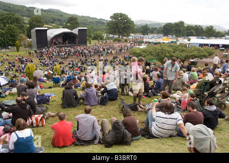 MainStage auf der Greenman Festival 2008 Glanusk Park Brecon Beacons Wales U K Stockfoto