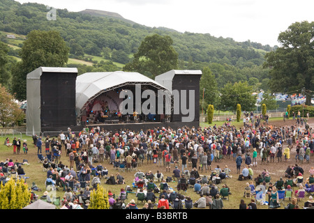 MainStage auf der Greenman Festival 2008 Glanusk Park Brecon Beacons Wales U K Stockfoto