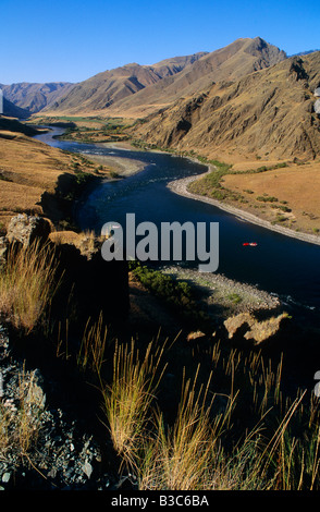 USA, Idaho. Wildwasser-rafting auf dem Snake River im Hells Canyon. Stockfoto