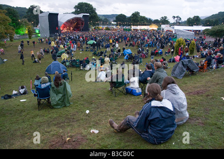 MainStage auf der Greenman Festival 2008 Glanusk Park Brecon Beacons Wales U K Stockfoto