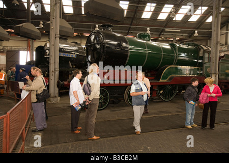 UK Derbyshire Chesterfield Barrow Hill Roundhouse Railway Centre Dampf Lok Butler-Henderson in Schuppen Stockfoto