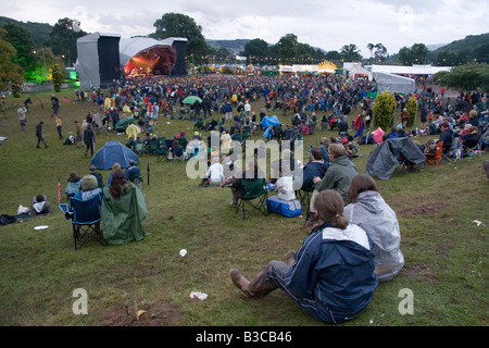 MainStage auf der Greenman Festival 2008 Glanusk Park Brecon Beacons Wales U K Stockfoto