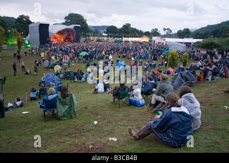 MainStage auf der Greenman Festival 2008 Glanusk Park Brecon Beacons Wales U K Stockfoto