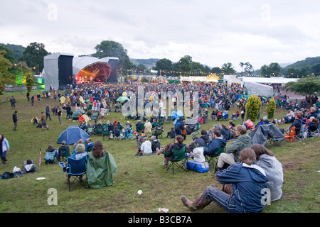 MainStage auf der Greenman Festival 2008 Glanusk Park Brecon Beacons Wales U K Stockfoto