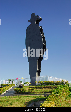 Silhouette-Denkmal von Augusto César Sandino auf Loma de Tiscapa, Managua, die Hauptstadt von Nicaragua, Mittelamerika Stockfoto