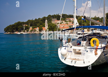 Cavtat Zupa Bay in der Nähe von Dubrovnik Kroatien Stockfoto