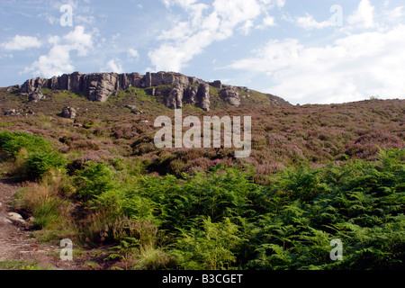 Blick auf die Simonside Gratwanderung, Northumberland, UK Stockfoto